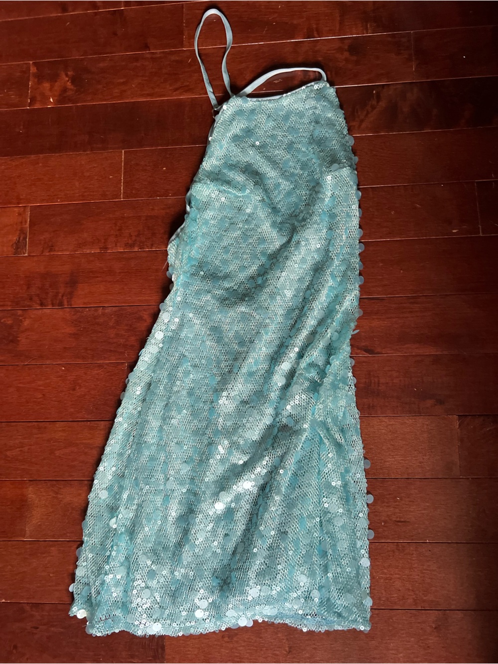 Light Aqua Sequin Dress